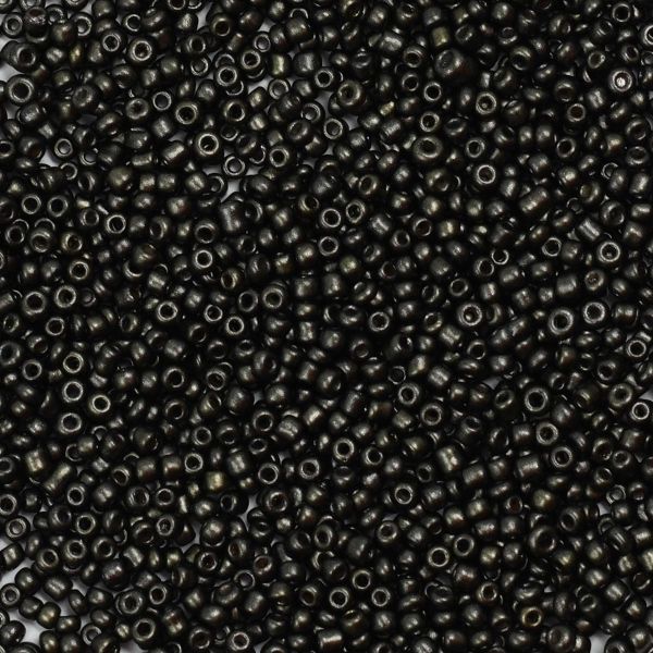 Бисер Astra&Craft 11/0 (2.1 мм), 200 г (10х20 г), цв. 924 т. серый/непрозрачный, матовый