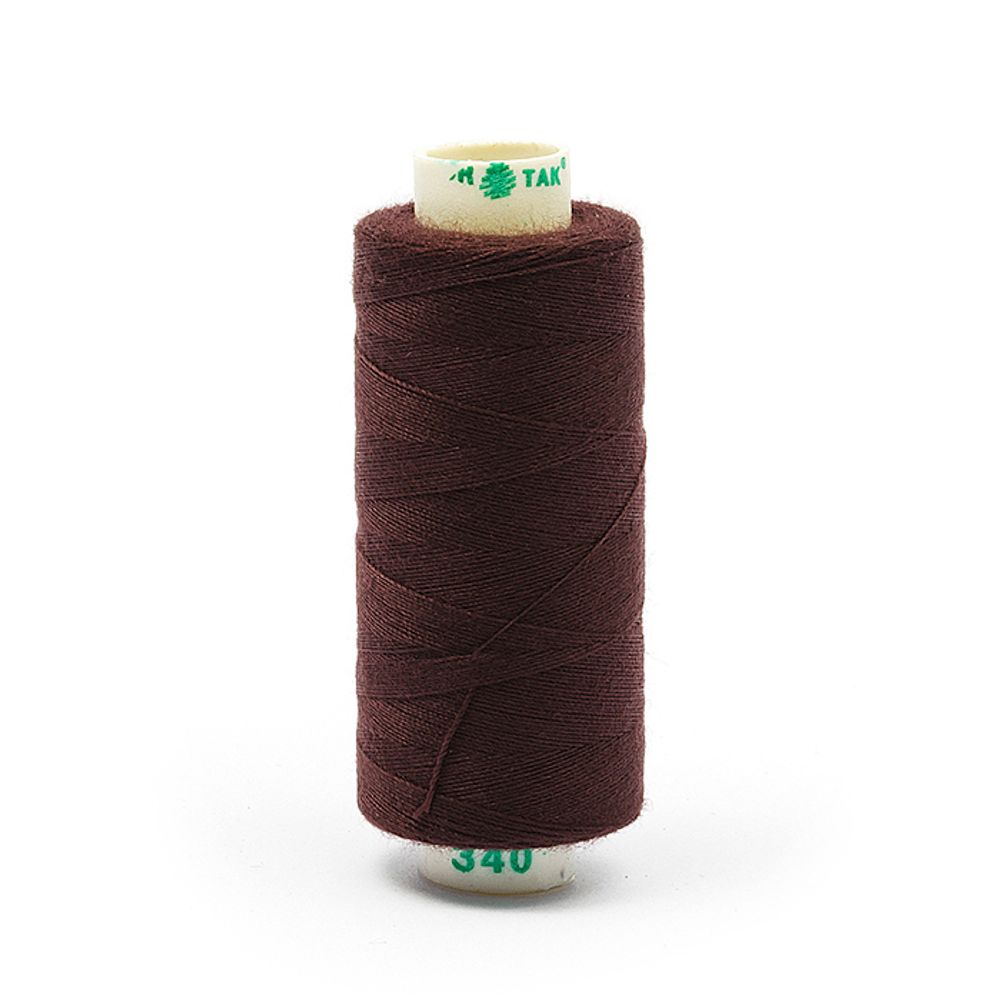 Нитки швейные бытовые Dor Tak 40/2, 366 м / 10 кат., 340 коричневый