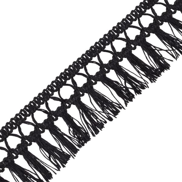 Бахрома отделочная 50.0 мм / 25 метров, 580 черный, 0390-0040, T-04