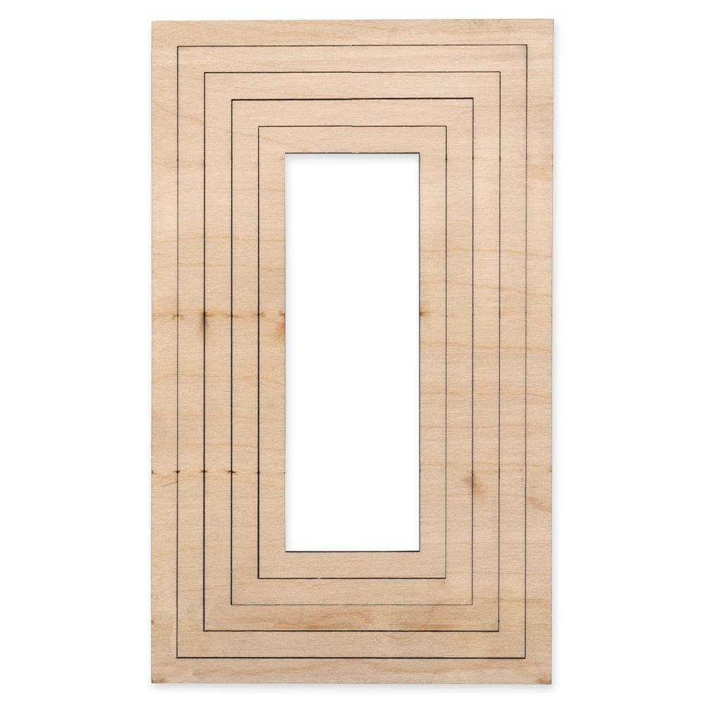 Заготовка из фанеры для эпоксидной смолы, 5 шт, Прямоугольные, ВД-1148 Mr.Carving