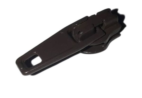 Слайдер (замок) для молнии спираль (цв.SBS) Т3 (3 мм), автомат, S-157 коричневый, уп.1000 шт