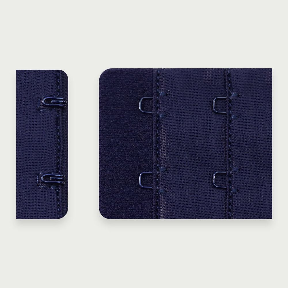 Застежки для бюстгальтера текстильные 2х2, 38 мм, 25 шт, 061 т.синий, Arta