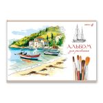 Альбом для рисования 100 г/м², A4 29.5х20.2 см, 40 л. на скобе 5 шт, 01714 МИКС Цветные зарисовки, Светоч А258