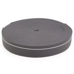 Резинка для мужских трусов и боксеров 35.0 мм / 25 метров, тканая мягкая, 24 г/м, т.серый/белый полоса