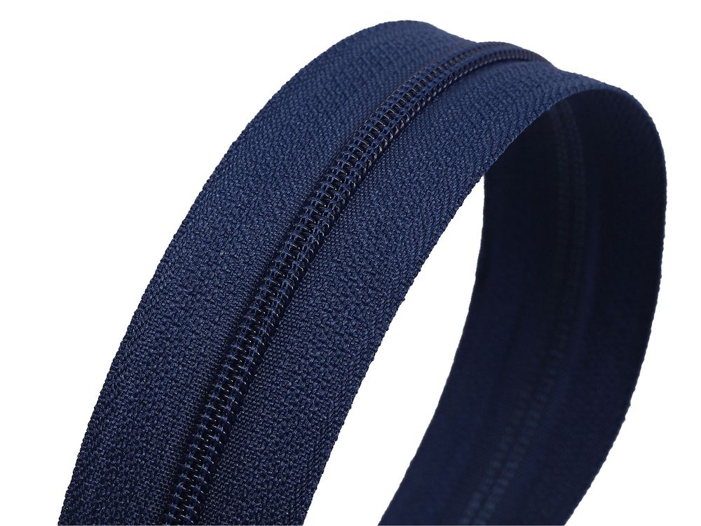 Молния рулонная витая (спираль) Т3 (3 мм) УСИЛЕННАЯ, НА БОБИНЕ, S-919 синий (цв.SBS) / 200 метров