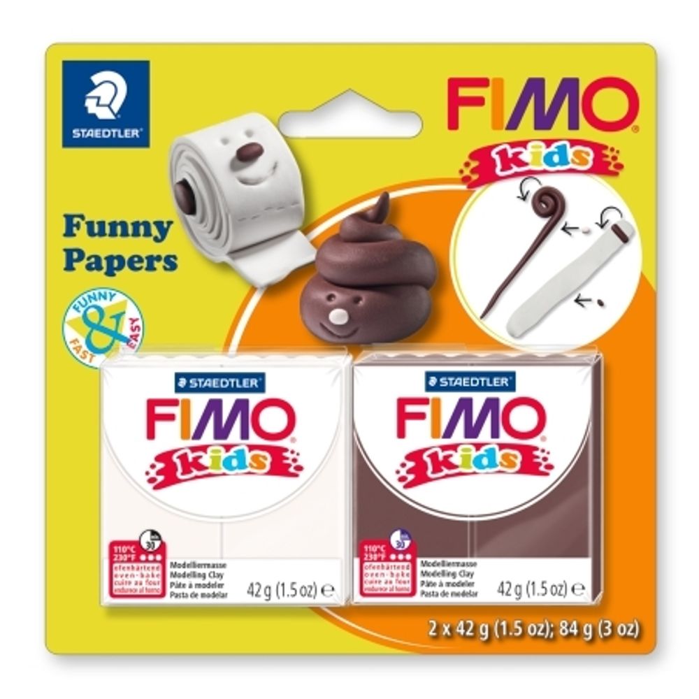 Детский набор Fimo Kids Kit &quot;Веселая бумажка”, 8035-17