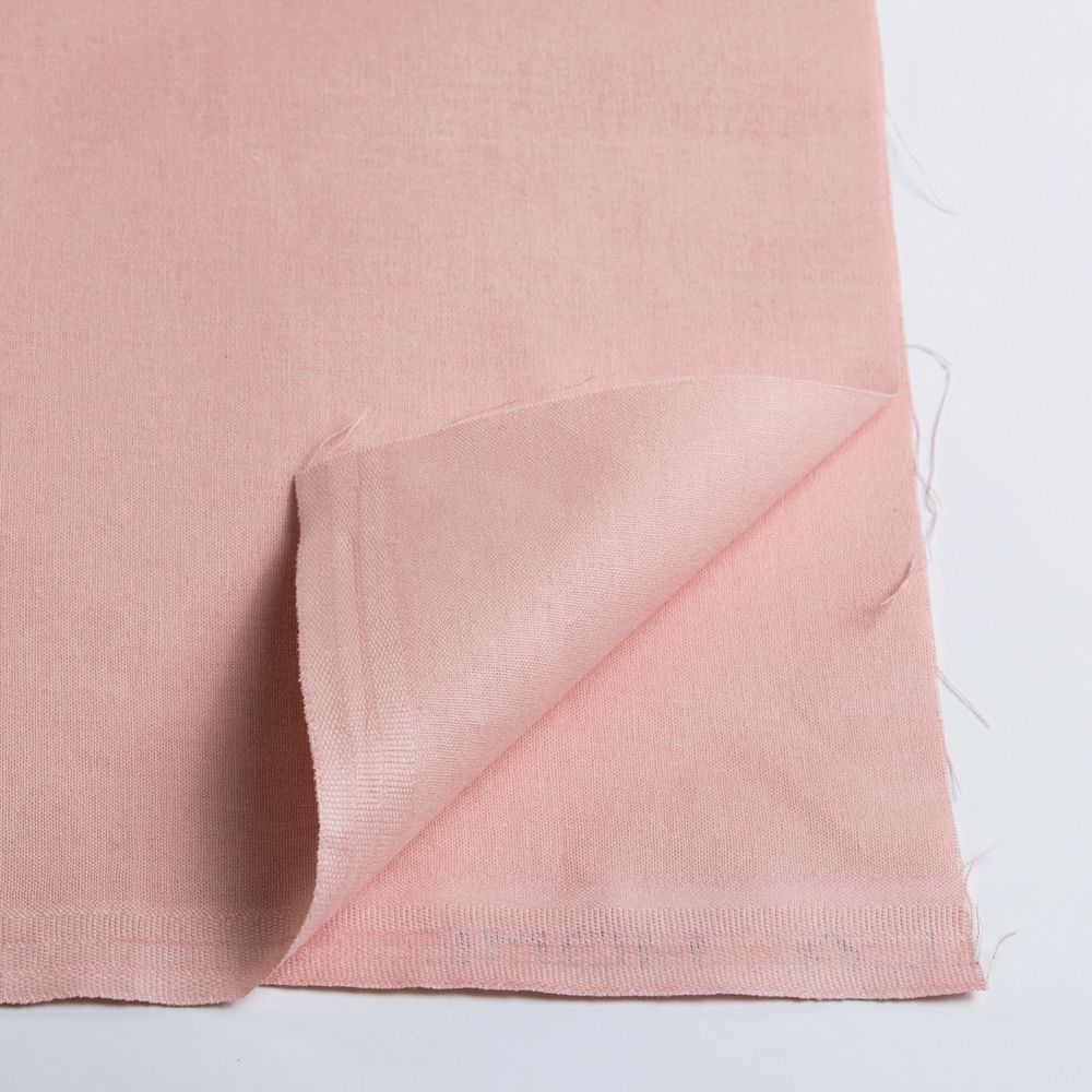 Ранфорс гладкокрашеный 130 г/м², шир.240 см, в нарезке, цв. розово-бежевый, 10 метров /TOS/