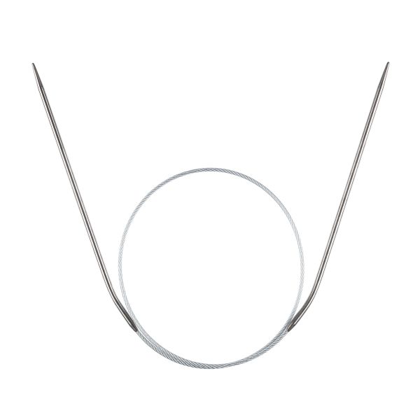 Спицы круговые металл ⌀2.5 мм, 50 см, 1 шт, с металлической леской, Gamma MKJ