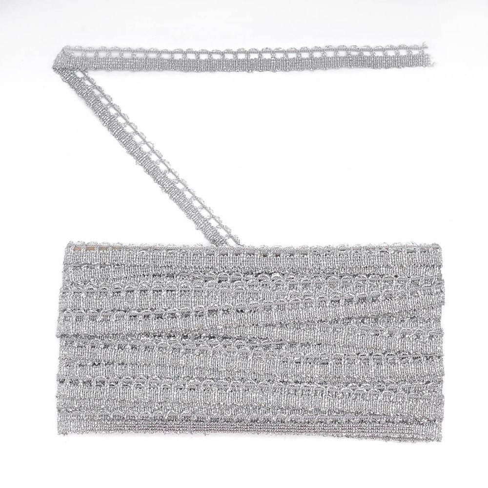 Тесьма 10 мм, 16м (серебро)