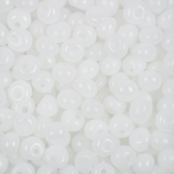 Бисер Preciosa Drops 2/0 (6 мм), 50 г, 02090 белый, 311-11001