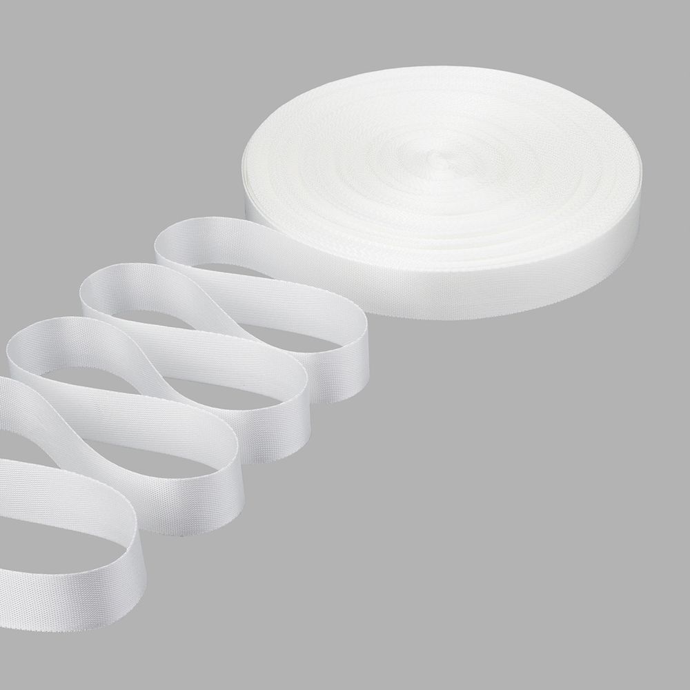 Стропа (ременная лента) 25 мм / 45.72 метра, [11.19 г/пог.м], белый, 3Al356