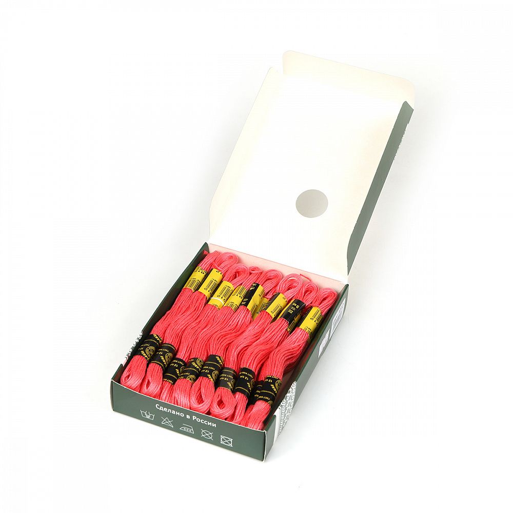 Мулине ПНК им.Кирова цв.1012 розовый, 24 мотка по 8 метров