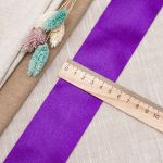 Лента атласная 1-сторонняя 50.0 мм / 22.86±1 метров, 170 фиолетовый, Globus