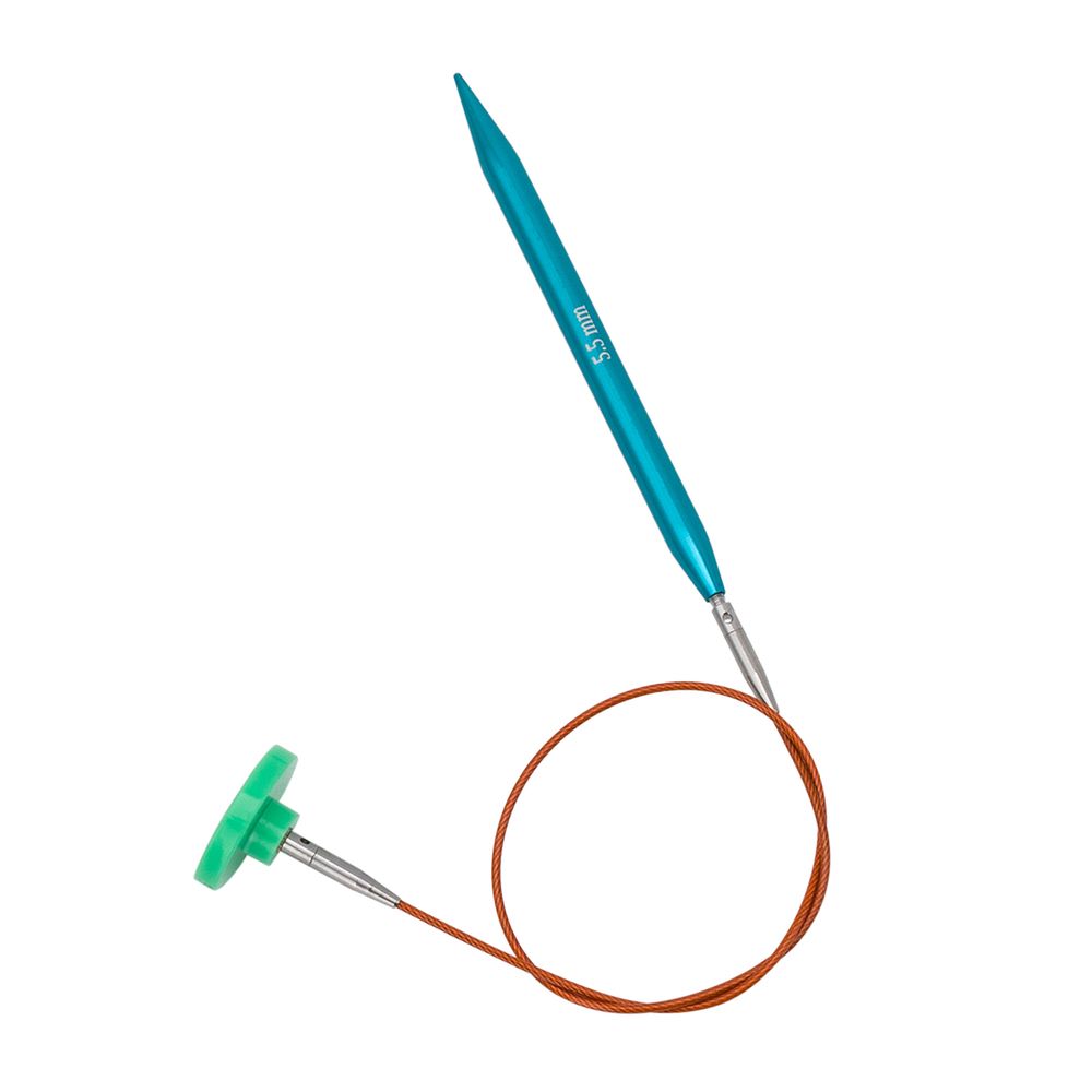 Набор съемных спиц для вязания 5см+8см, 12 размеров (3мм-8мм), алюминий