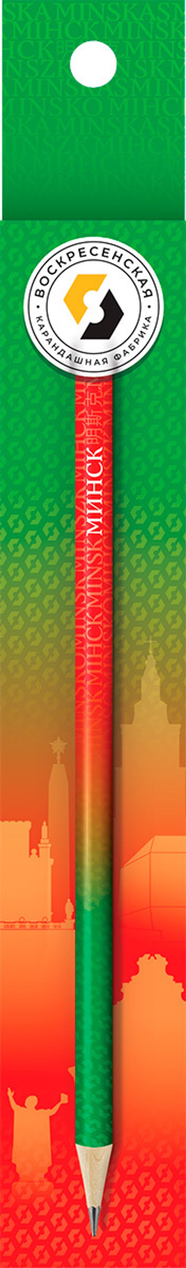 Карандаш чернографитный заточенный ТМ (HB), 4 шт, Минск, ВКФ SUV-048