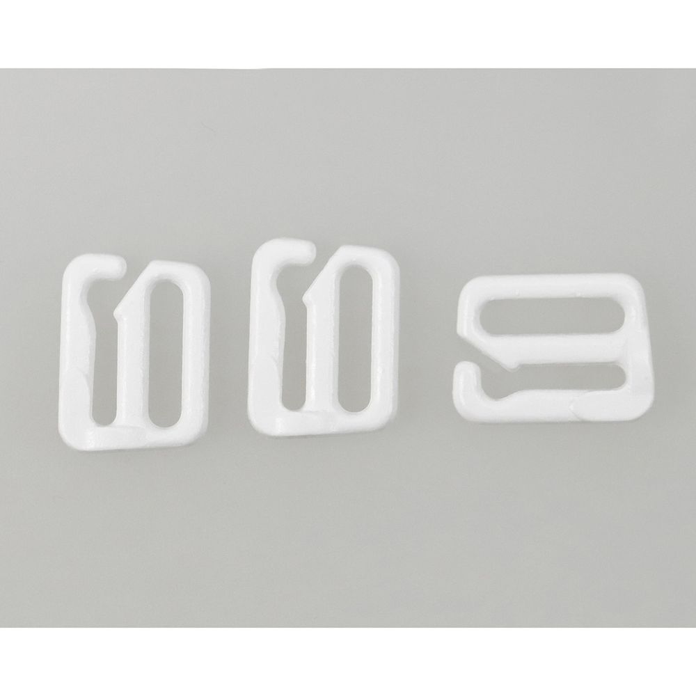 Крючки для бюстгальтера металл 10.0 мм, 001 белый, Arta, 50 шт