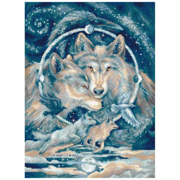 Набор для вышивания нитками LetiStitch, В душе я свободен 24х32см