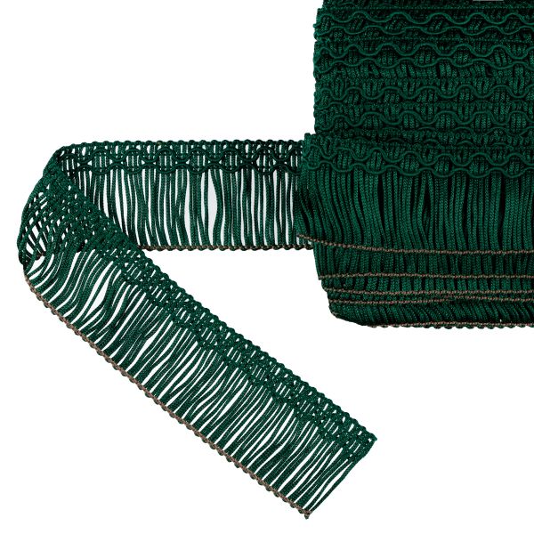 Бахрома отделочная 35.0 мм / 16 метров, 075 зеленый, Gamma А-07