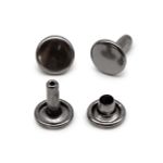 Хольнитены двухсторонние ⌀7 мм, h=6-7 мм, сталь, New Star №33, цв.чер.никель, ≈100 шт