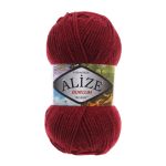 Пряжа Alize (Ализе) Burcum Klasik / уп.5 мот. по 100 г, 210м, 057 бордовый A