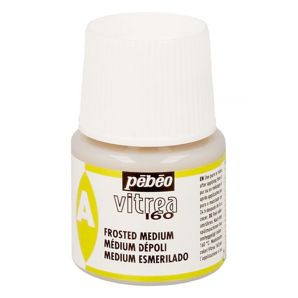 Медиум матовый для красок по стеклу под обжиг Vitrea 160 113053 45 мл, 113053, Pebeo 113053