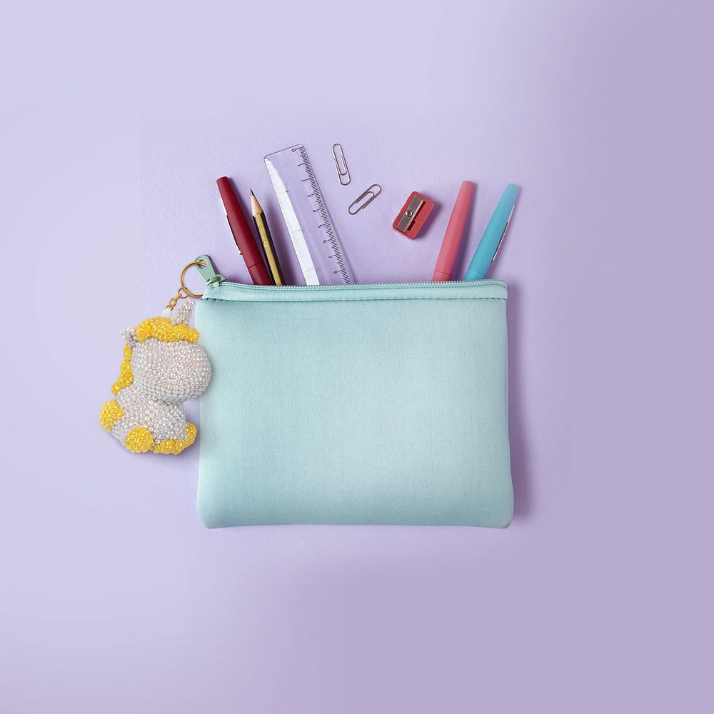 Кристальная (алмазная) мозаика Фрея ALVF-006, брелок, Серебристая единорожка, 5х8 см