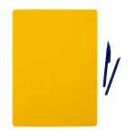 Доска для лепки гибкая со стеками, желтый, Лео LPDS-A4