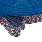 Стропа (ременная лента) 38 мм / 45.72 метра, [35.87 г/пог.м], с принтом, T0404 синий/белый/красный, 3Al362