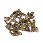 Вешалка-цепочка для одежды 110х5 мм, металл, бронза, 10 шт, ГДЖ1517