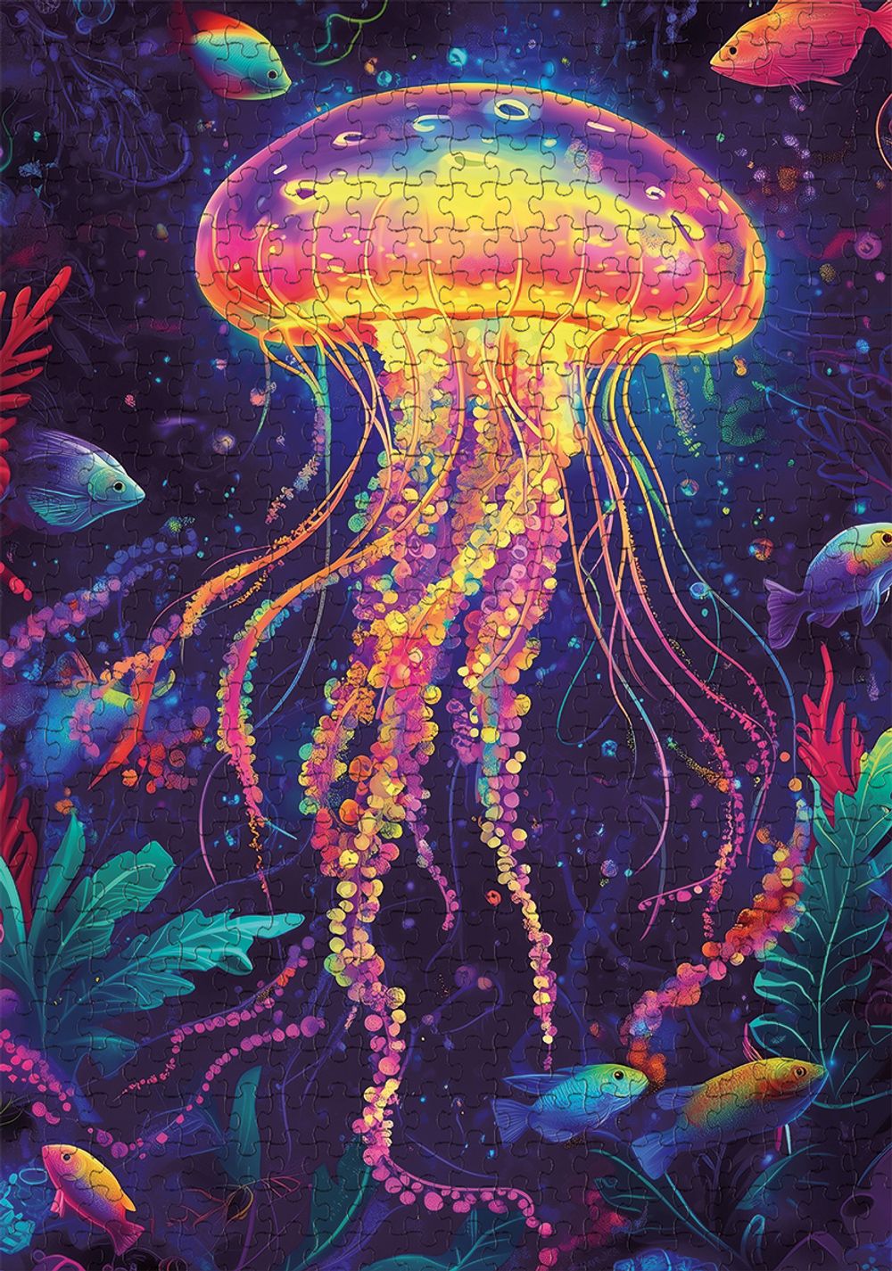 Пазл 500 элементов, PZL-500/92 Неоновая медуза, Фрея