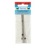 Иглы ручные гибкие бисерные с большим ушком ⌀0.49 мм, 10 шт, сталь, Gamma NC-305