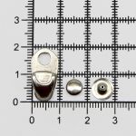 Крючки обувные 19 мм, никель, 20 шт