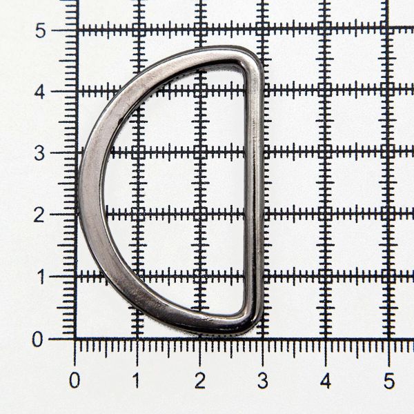 Полукольцо литое металл внутр. 40 мм (внешн. 48х30 мм), 2 шт, Hobby&Pro, чер.никель