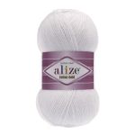Пряжа Alize (Ализе) Cotton Gold / уп.5 мот. по 100 г, 330м, 055 белый A