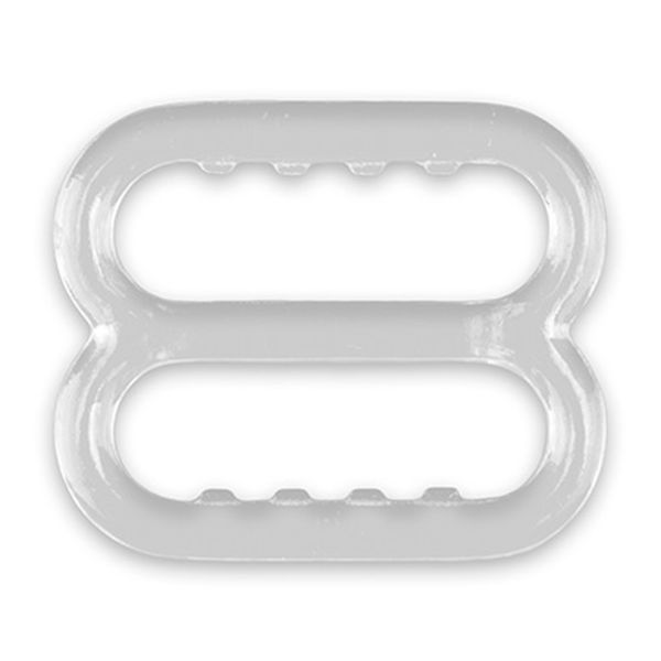 Рамки-регуляторы для бюстгальтера пластик 10.0 мм, 100 шт, прозрачный, Blitz RP02-10