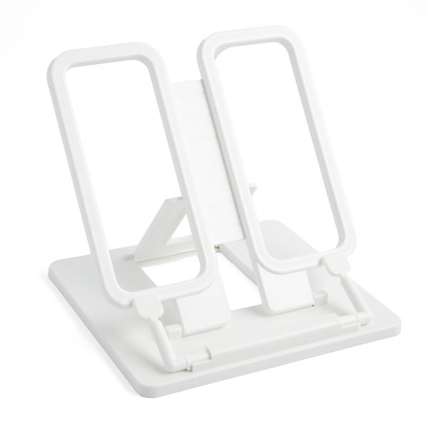 Подставка для книг пластиковая (базовые цвета), белый, Лео LPDK-01