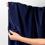 Атлас стрейч для нижнего белья 107 г/м², 125 см / 25 метров, 0180 цв.061(05) темно-синий