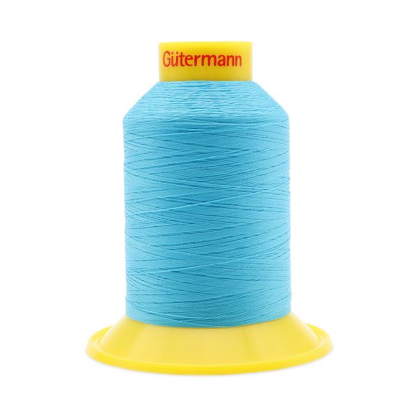Нитка эластичная Gutermann Maraflex 120, 1500 м, 716936, 5396 неоновый голубой, 1 катушка