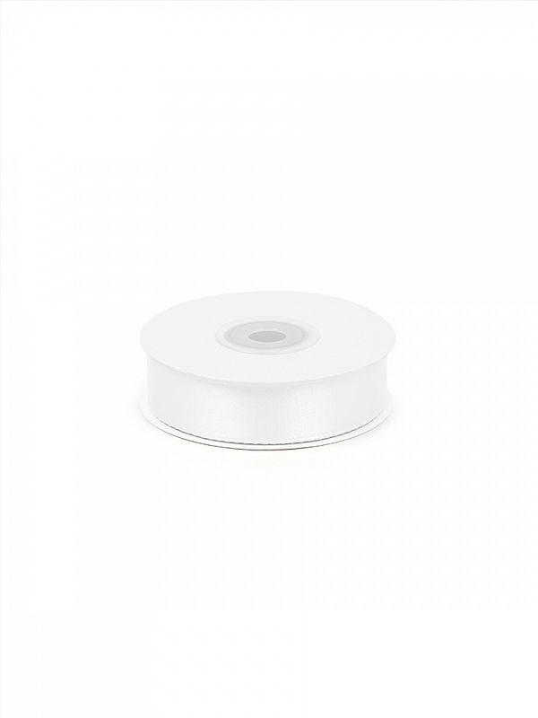 Лента атласная 1-сторонняя 20.0 мм / 22.5±1 метра, 3001 кипенно-белый, Magic4Hobby