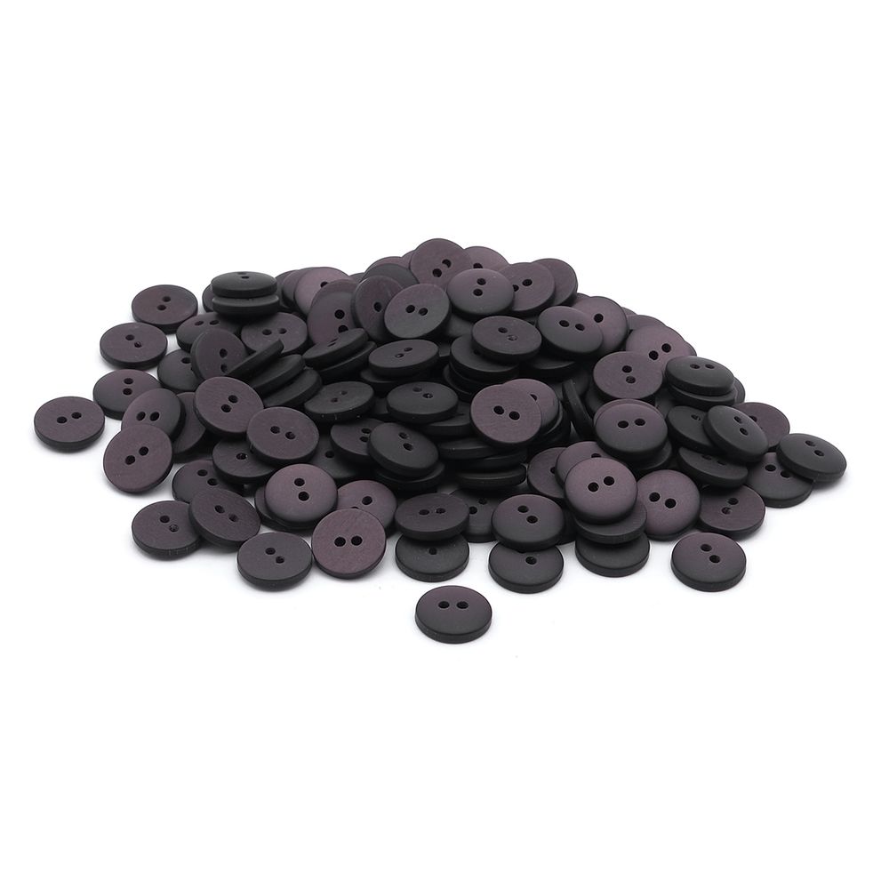 Пуговицы на 2 прокола 18L (11мм), пластик (col.32 темно-коричневый), CR-K18M, 144 шт