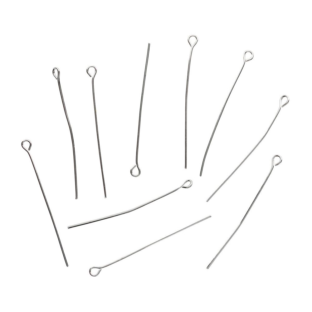 Штифт с петлей 40 мм, 50 шт/упак, Astra&Craft (Серебро) 4AR261/262