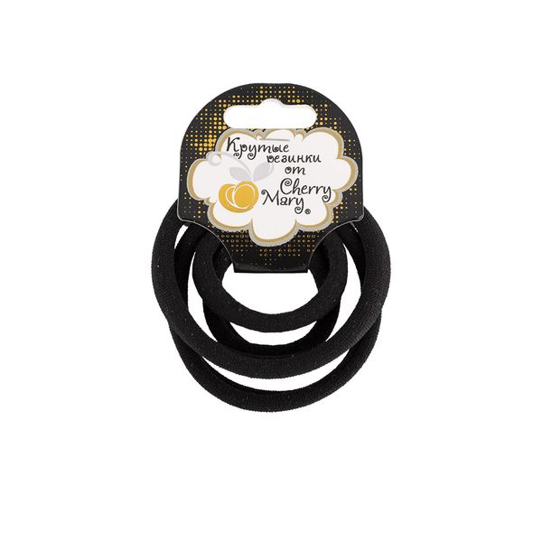 Набор резинок для волос, 20 шт, №01 черный, Cherry Mary V/R4046