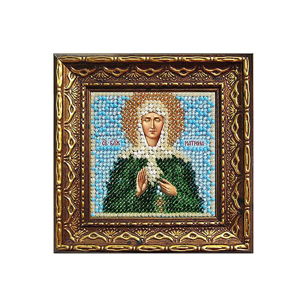 Вышивальная мозаика, Икона Св. Блж. Матрона Московская, 6.5х6.5 см