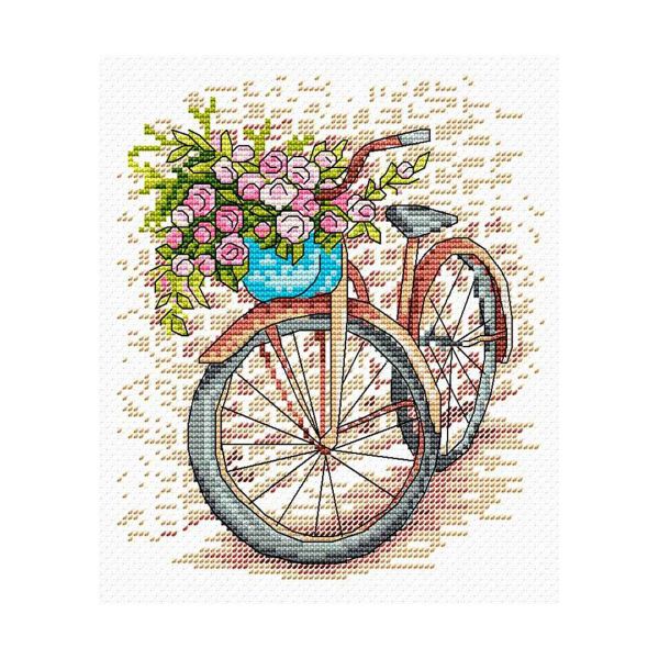 Набор для вышивания нитками МП Студия, В южном дворике 18х15см