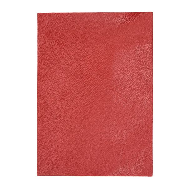 Кожа натуральная в листах А6 (10,5*14,8см), 100% кожа (09 красный) 402