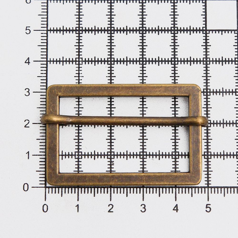 Рамка регулировочная металл литая с подвижной планкой 40 мм /48х31 мм, ⌀4 мм/, бронза, 4 шт