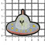 Термоаппликация Летающая тарелка, 4.6х5.1см, Hobby&Pro