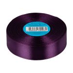 Лента атласная 1-сторонняя 25.0 мм / 33±2 метра, 156 т.фиолетовый, Gamma