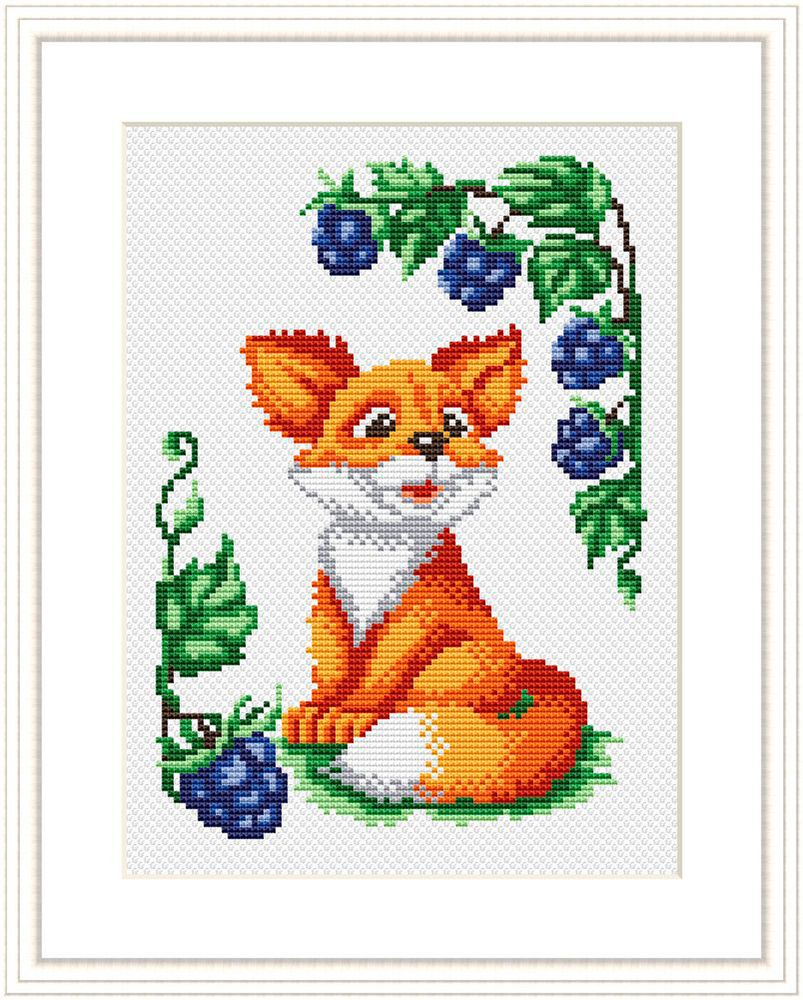 Набор для вышивания нитками МП Студия, Лисёнок 21х30 см