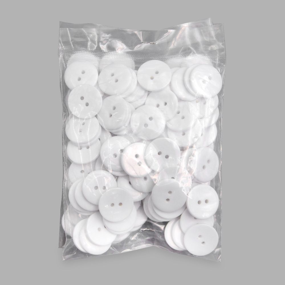 Пуговицы 2 прокола 32L (s.white (белый)), CX-K-22, 144 шт